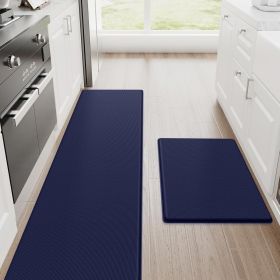 Kitchen Mats, 2PCS Kitchen Rugs, Cushioned Anti Fatigue Kitchen Mats for Floor, Non-Slip Standing Desk Mat, Waterproof Kitchen Rug Set for Kitche